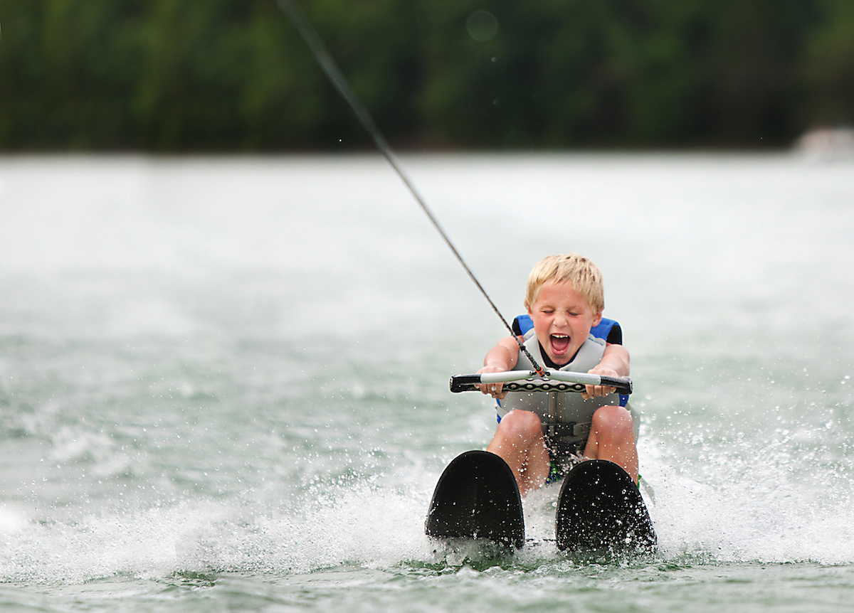 Water skiing in Kalkan